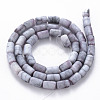 Opaque Baking Painted Crackle Glass Beads Strands FGLA-T004-01F-2