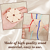 24Pcs Wood Tool for Knitting Loom Accessories TOOL-GA0001-90C-01-3