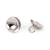 201 Stainless Steel Bead Cap Pendant Bails STAS-L244-27A-P-2