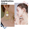 32Pcs Flat Round/Disc Natural Freshwater Shell Pendants SHEL-SC0001-98A-6