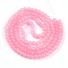 Baking Paint Imitation Jade Glass Round Bead Strands DGLA-Q021-6mm-03-2
