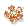 Brass Micro Pave Cubic Zirconia Pendants KK-S514-02E-G-2