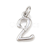Brass Micro Pave Clear Cubic Zirconia Charms KK-P339-27P-02-1