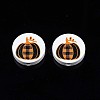 Autumn Theme Printed Natural Wood Beads WOOD-T021-89-2