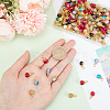 150Pcs Crackle Glass Pendants FIND-DC0001-50-3