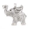 Tibetan Style Alloy Big Pendants PALLOY-I206-01AS-1