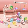 18Pcs 9 Style Printed Acrylic Pendants KY-LS0001-28-6