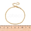 304 Stainless Steel Ball Chain Bracelets BJEW-C134-01C-G-5