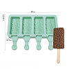 Food Grade DIY Rectangle Ice-cream Silicone Molds DIY-D062-06A-6