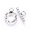 Non-Tarnish 304 Stainless Steel Toggle Clasps STAS-I120-61B-P-1