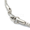 Non-Tarnish 304 Stainless Steel Wheat Chain Necklaces NJEW-I245-08B-P-3