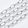 Non-Tarnish 3.28 Feet 304 Stainless Steel Paperclip Chains X-CHS-S001-06A-P-1