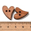 Heart Shaped Paint Buttons  NNA1136-3