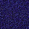 Midnight Blue 11/0 Grade A Round Transparent Glass Seed Beads X-SEED-Q007-F44-2