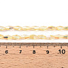 Transparent Electroplate Glass Beads Strands GLAA-K064-05A-01C-4