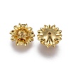 Multi-Petal Brass Bead Caps KK-F789-28C-2