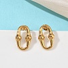6 Pairs 304 Stainless Steel Stud Earrings EJEW-C180-01G-3