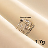 304 Stainless Steel Enamel Cuff Ring HA8093-1-1