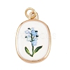 Brass Enamel Pendants LS-ENAM-I087-02B-1