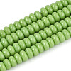 Opaque Solid Color Glass Beads Strands GLAA-ZX008-4mm-18B-1