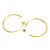 Ion Plating(IP) 304 Stainless Steel Ring Stud Earrings EJEW-K295-01A-G-2