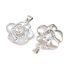 Brass Micro Clear Cubic Zirconia Peg Bails Pin Pendants KK-CBA6A75-52D-P-2