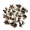 18Pcs 9 Styles Alloy Enamel Pendants ENAM-FP0002-35-5