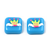 Opaque Resin Enamel Cabochons CRES-N031-032-3