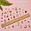 100Pcs Christmas Alloy Enamel Charms JX156A-7