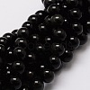 Natural Obsidian Round Beads Strands G-G735-19-8mm-1