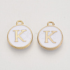Golden Plated Alloy Charms X-ENAM-S118-01K-1