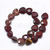 Natural Red Rainbow Jasper Beads Strands G-S357-E01-02-2