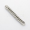 Tarnish Resistant Men's Jewelry Making 201 Stainless Steel Double Link Curb Chains CHS-A003D-1.4mm-1