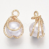 ABS Plastic Imitation Pearl Pendants KK-N235-020A-4
