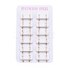 304 Stainless Steel Huggie Hoop Earrings EJEW-L252-042G-3