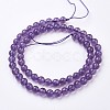 Natural Amethyst Bead Strands G-J376-20-6mm-2
