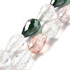 Electroplate Glass Beads Strands EGLA-D015-15x10mm-38-2