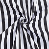 Cotton Fabric with Strip Pattern DIY-PH0037-96F-6