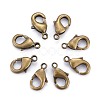 Brass Lobster Claw Clasps X-KK-901-AB-NF-1