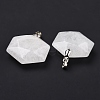 Natural Quartz Crystal Pendants G-C241-02F-4