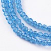 Glass Beads Strands EGLA-E057-02B-09-3