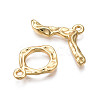 Brass Toggle Clasps KK-N233-141LG-3