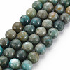 Natural Chrysocolla Beads Strands X-G-S376-004A-1