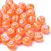 Opaque Striped Acrylic Beads MACR-S373-27D-04-7