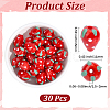 30Pcs Lampwork Beads LAMP-PA0001-53-2