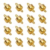 Column Brass Magnetic Clasps with Loops X-KK-M064-G-NR-1