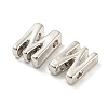 Platinum Plated Alloy Beads PALLOY-CJC0001-64P-M-2