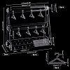 1 Set Transparent Acrylic Earring Display Stands EDIS-PH0001-24C-6