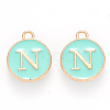 Golden Plated Alloy Enamel Charms LS-ENAM-S118-05N-1