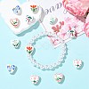 12Pcs 6 Colors Handmade Porcelain Ceramic Beads PORC-FS0001-67-5